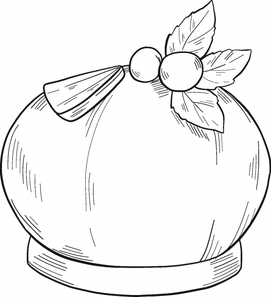 Dessert coloring page image