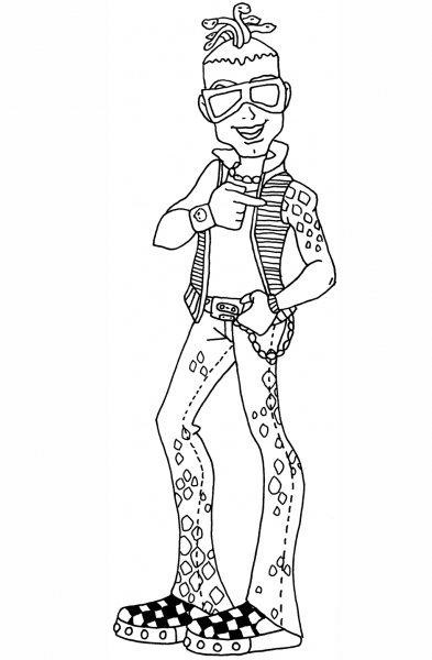 Deuce Gorgon coloring page image
