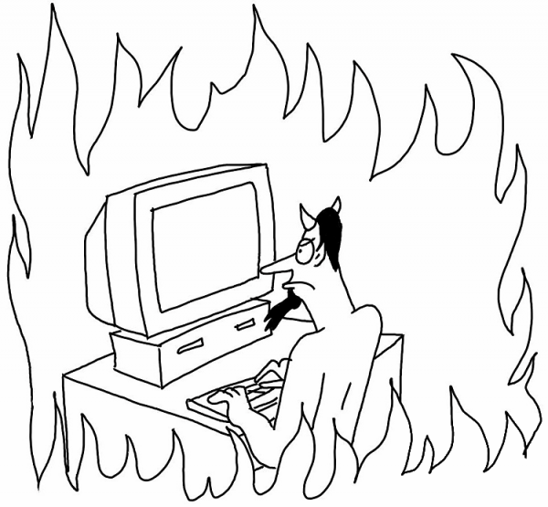 Devil  coloring page image
