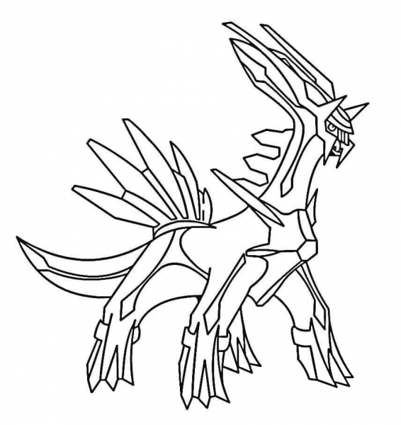Dialga  coloring page image