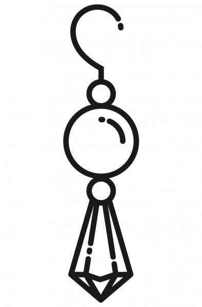 Diamond Earring coloring page image