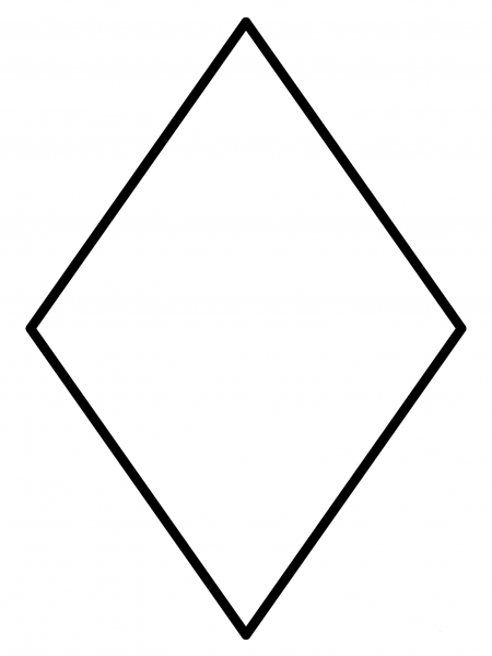 Diamond Suit Emoji coloring page image