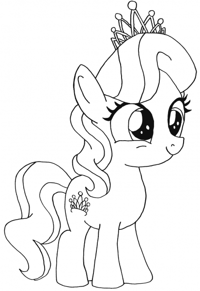 Diamond Tiara My Little Pony coloring page image