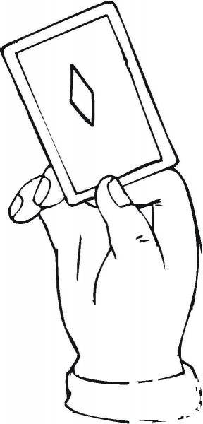 Diamonds Card  coloring page image