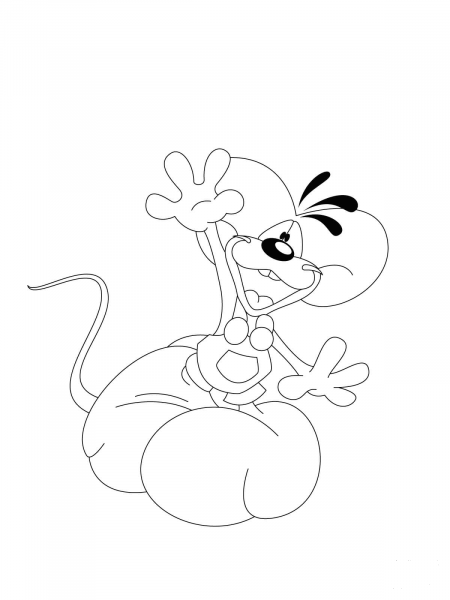 Diddle coloring page image