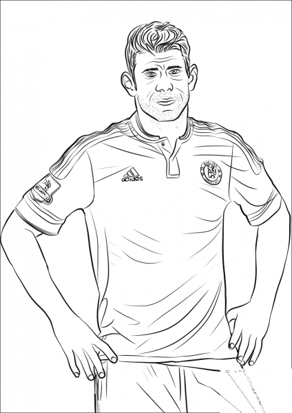 Diego Costa coloring page image