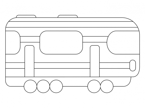 Diesel Locomotive coloring page image