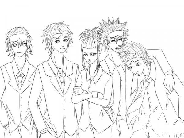Digivolution coloring page image
