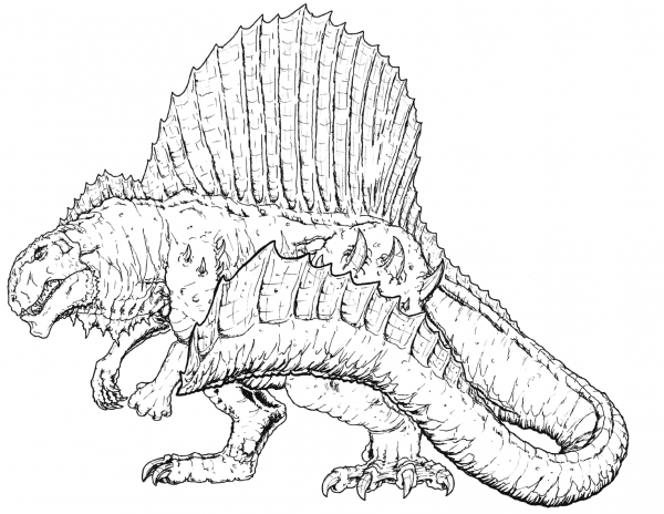 Dimetro Rex coloring page image