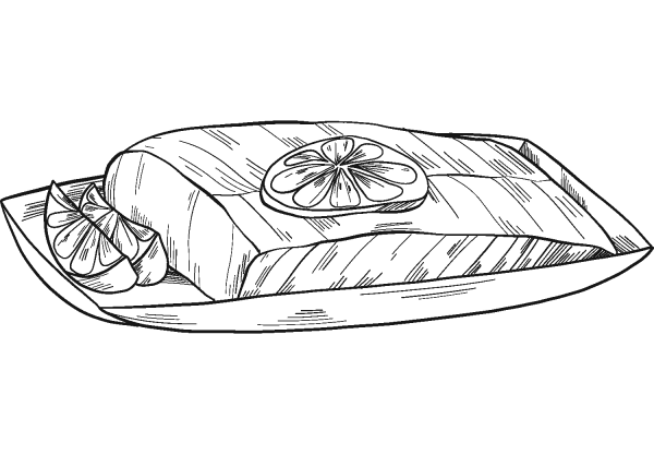 Dinner coloring page image