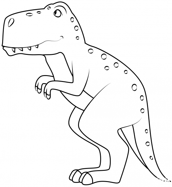 Dinosaur coloring page image