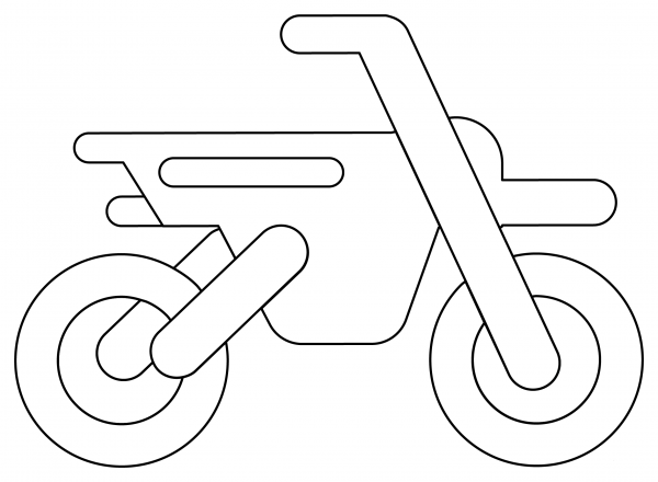 Dirt Bike coloring page image