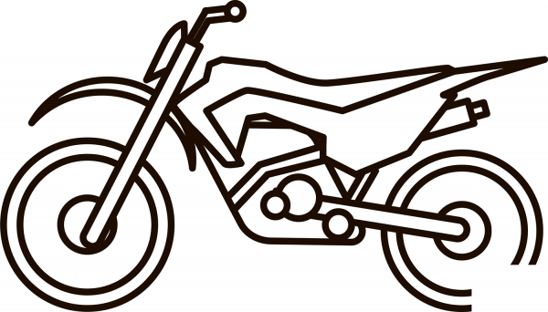 Dirty Bike coloring page image