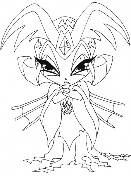 Discorda pixie coloring page image