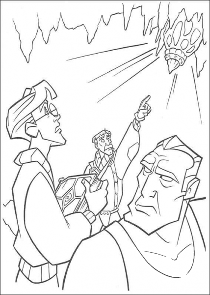 Discovery coloring page image