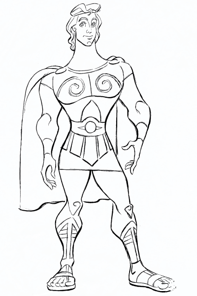 Disney Hercules coloring page image