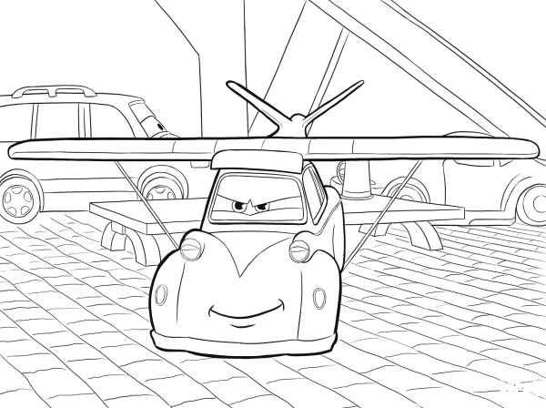 Disney Planes Franz coloring page image