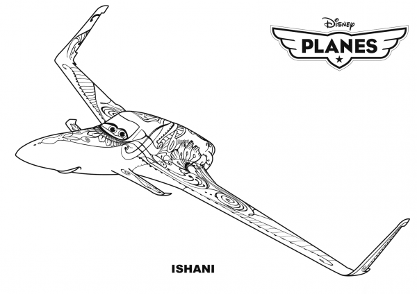Disney Planes Ishani coloring page image