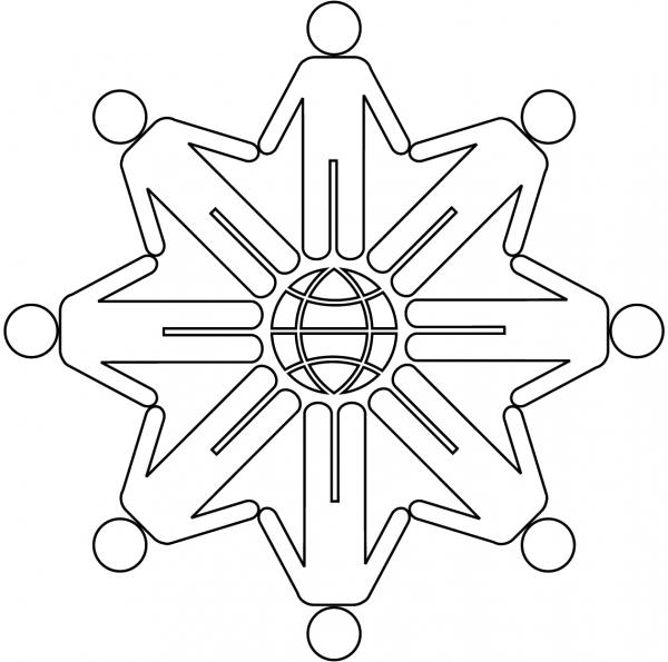 Diversity coloring page image