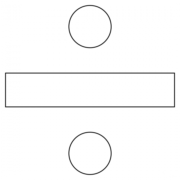 Divide coloring page image