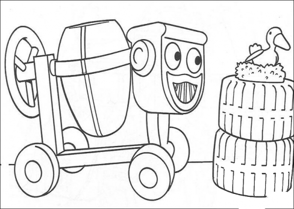 Dizzy And Bird  coloring page image