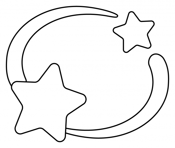 Dizzy Emoji coloring page image