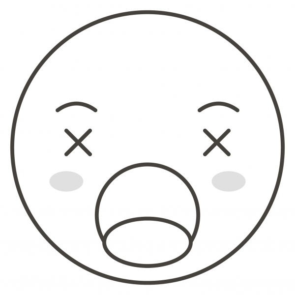 Dizzy Face coloring page image