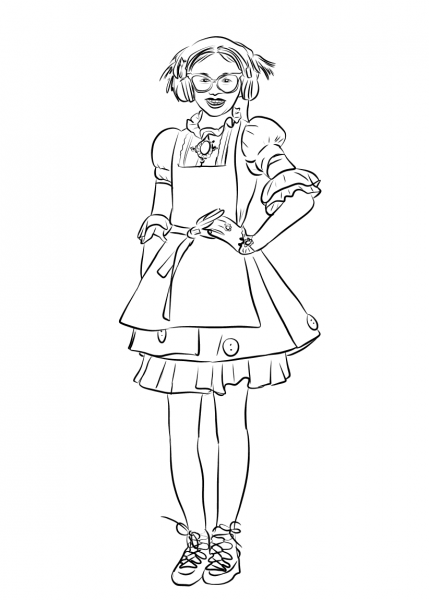 Dizzy from Descendants 2 coloring page image