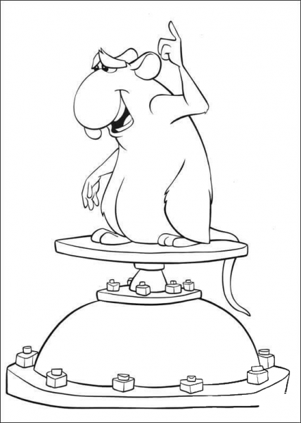 Django Is Hungry  coloring page image