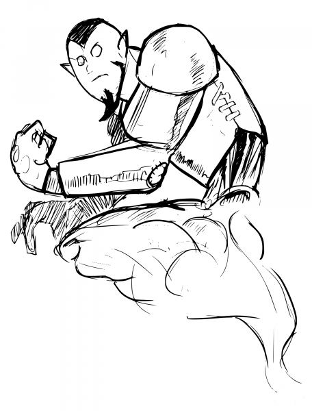 Djin coloring page image