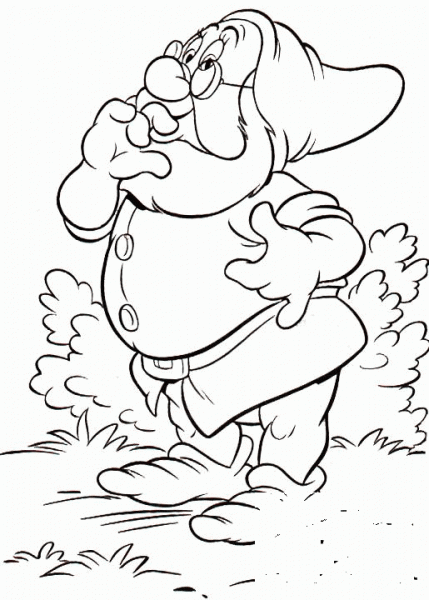 Doc dwarf coloring page image