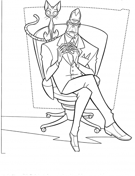 Doctor Calico And His Cat  coloring page image