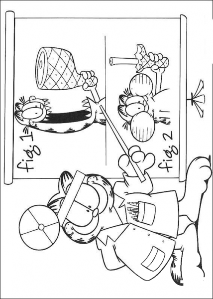 Doctor Garfield  coloring page image