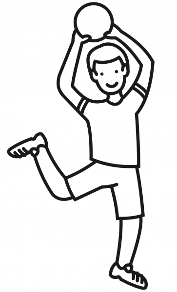Dodgeball coloring page image