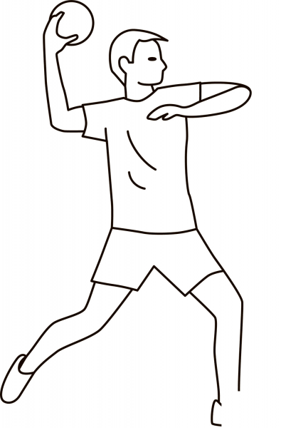 Dodgeball coloring page image