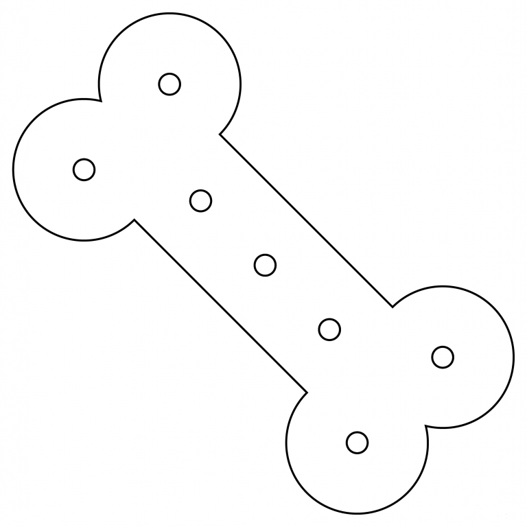 Dog Bone coloring page - ColouringPages