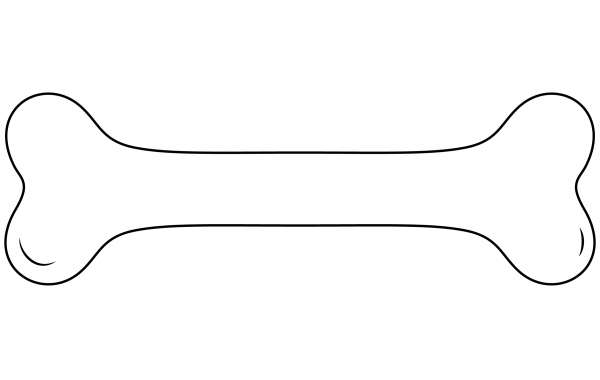 Dog Bone coloring page image