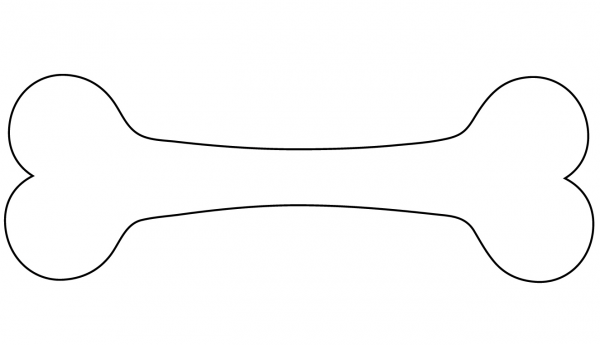 Dog Bone coloring page image