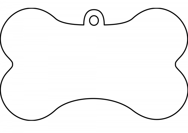 Dog Bone coloring page image