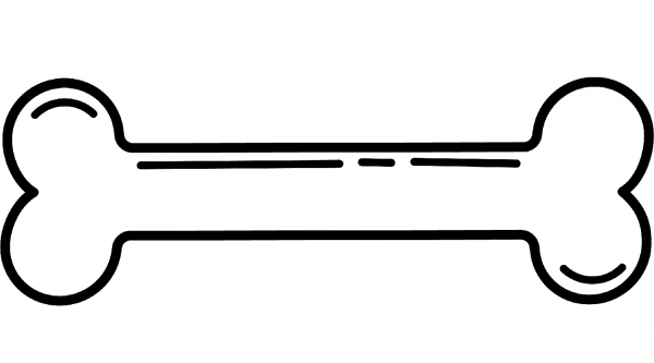 Dog Bone coloring page image