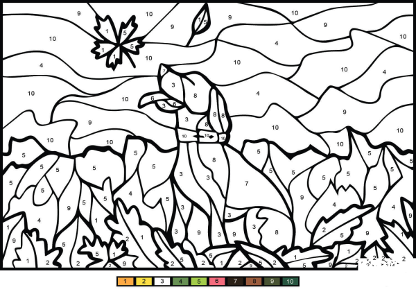 Dog Color by Number image