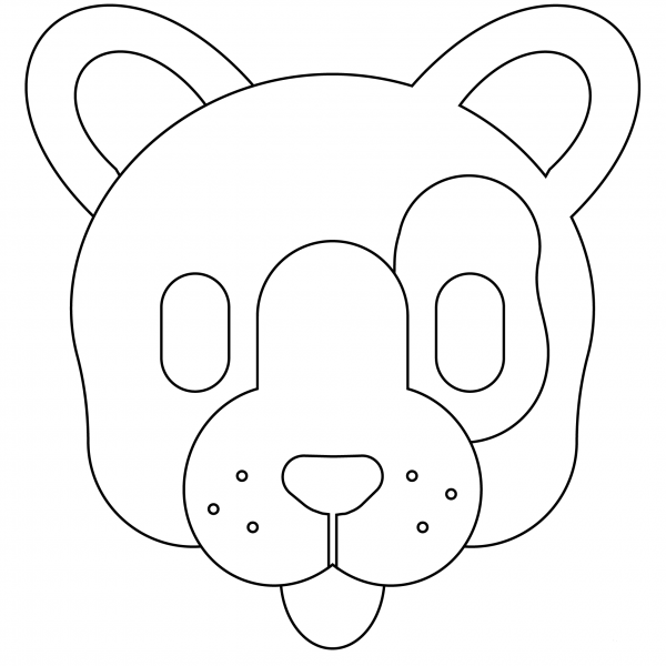 Dog Emoji coloring page image
