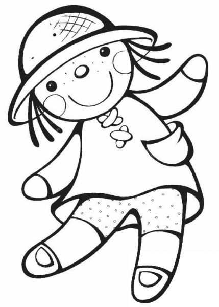 Doll  coloring page image
