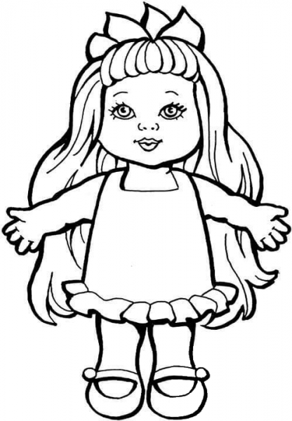 Doll  coloring page image