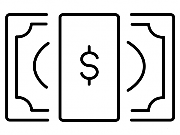 Dollar Banknote Emoji coloring page image