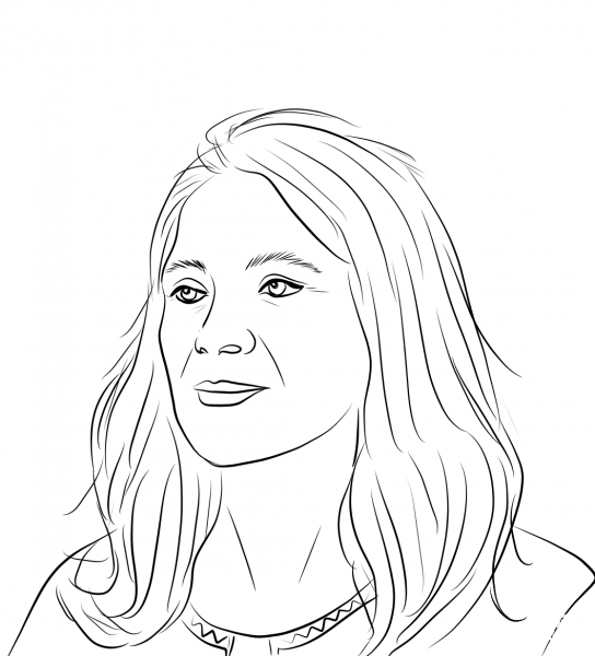Dolores Huerta coloring page image