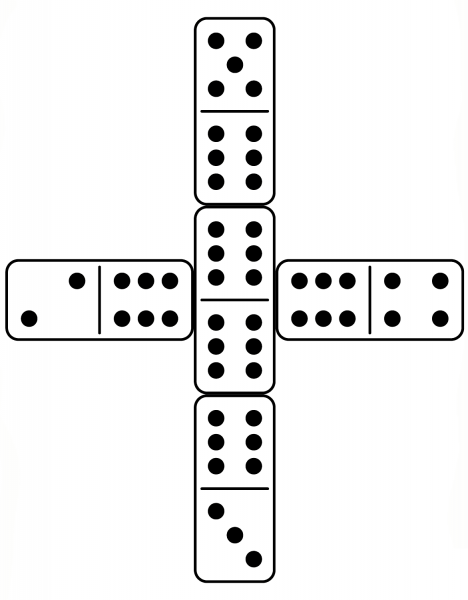 Dominoes  coloring page image