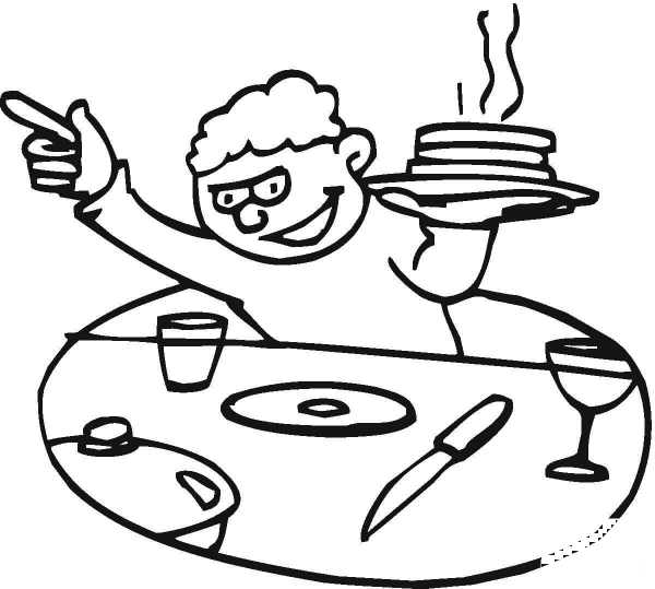 Don’t Touch my Pancakes  coloring page image