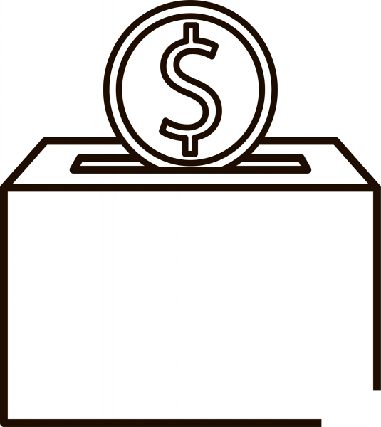 Donate coloring page image