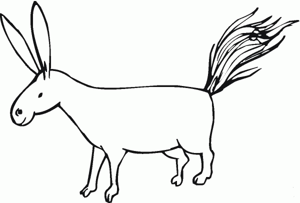 Donkey 12 coloring page image